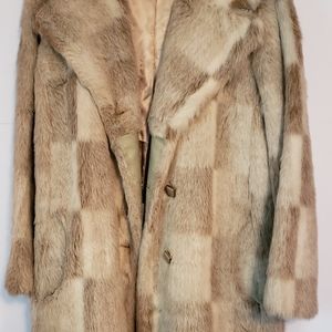 Sno-Minke by Hillmoor Faux Fur Coat Vintage